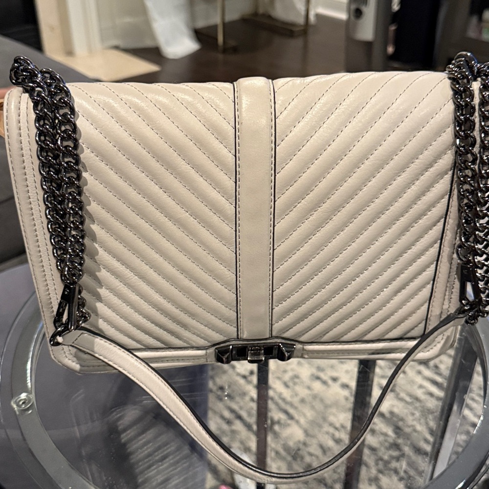 Rebecca Minkoff Love Chevron Quilt Large Leather